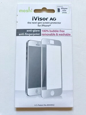 iVisor AG Apple iPhone 5, 5s White Next-Gen Screen Protector by Moshi - Image 1 of 2