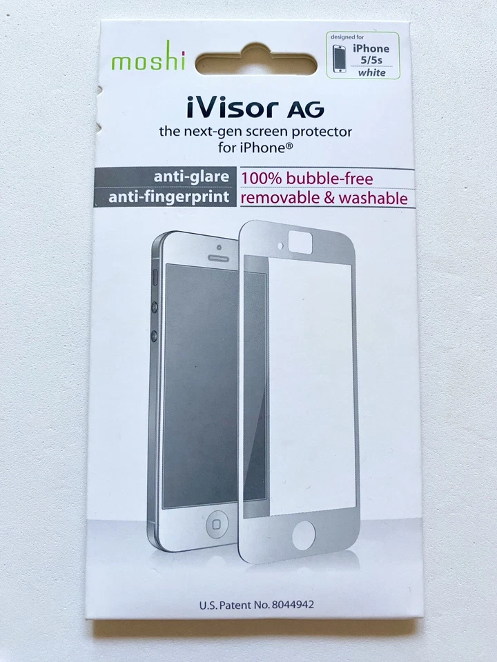 iVisor AG Apple iPhone 5, 5s White Next-Gen Screen Protector by Moshi - Изображение 1 из 2