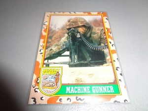 Tarjeta coleccionable de ametrallador #73 Desert Storm 1991 Topps pistola guerra del golfo - Imagen 1 de 2