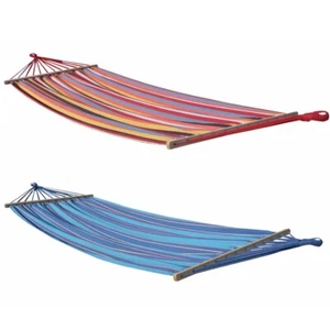 Amaca Classica Cotone 80x200 Da Giardino Campeggio Sostegno Asse Legno E Tessuto - Imagen 1 de 1