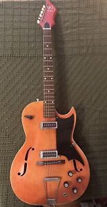 Kay Speed Demon Red Hollow Body Guitar mid 60s vintage