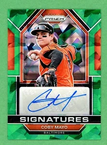 Coby Mayo Baltimore Orioles 2023 Panini Green Ice Prizm AUTO Signed Card E27268 - Picture 1 of 2