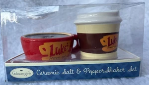 GILMORE GIRLS ~ "LUKE'S" CERAMIC SALT & PEPPER SHAKER SET ~ NIB - Picture 1 of 7