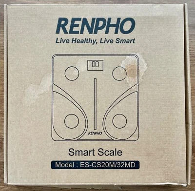 Renpho ES-CS20M/32MD-Smart Weight Scale - Black - WORKING - Image 1 of 4