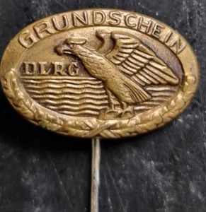 Deutsche Lebens-Rettungs-Gesellschaft e.V, (DRLG) Abzeichen "Grundschein" Bronze - Bild 1 von 3