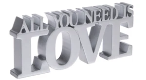 Ganz "Happy Thoughts" Desktop Message Figurine ALL YOU NEED IS LOVE 6" x 2 1/2" - Picture 1 of 3