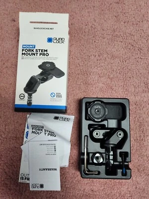 Used Quad Lock Motorcycle Fork Stem Phone Mount PRO Quadlock - Image 1 of 2