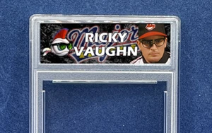 2014 Topps Archives Major League Inspired Charlie Sheen Ricky Vaughn Custom Slab - Picture 1 of 2