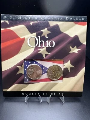 US Minted Quarter Dollar Ohio Coin Set Sealed Numbers 17of 50 Lot 1309 - Image 1 of 3