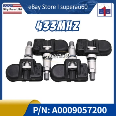 4pcs Tire Sensor Fit Mercedes-Benz ML350 S350 GL350 SLK350 C63 AMG TPMS Sensor - Image 1 of 4