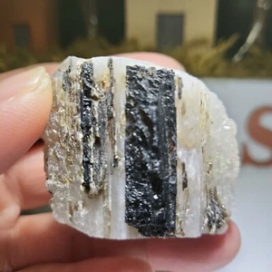 Rough Black Tourmaline Mineral Specimen Raw Gemstone Crystal Reiki Metaphysical. - Picture 1 of 7
