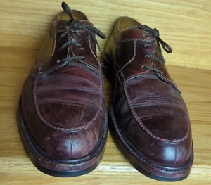 Cole Haan Herren 10 Braun Leder Schürze Oxford Hergestellt in Brasilien Elegant Schuhe 6351 - Bild 1 von 9