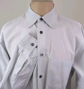 Issey Miyake Mens Off White Button Up Dress Shirt Size 3 - Picture 1 of 12