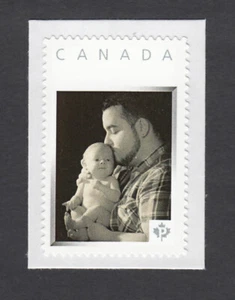 Papa mit BABY JUNGE = Bild Briefmarke personalisiert postfrisch Kanada 2013 [p3-sn12] - Bild 1 von 2