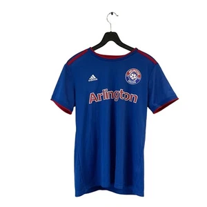 Camiseta de fútbol para mujer Adidas Arlington azul/rojo talla grande nueva con etiquetas - Imagen 1 de 7