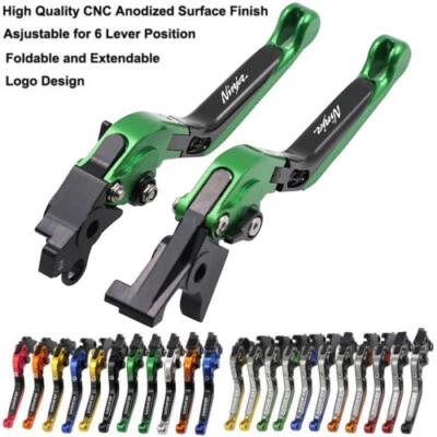 Palancas de embrague de freno para Kawasaki Ninja 250R 300R ZX6R 636 ZX10R 650R ZX14R 1000 Foto 1 de 4