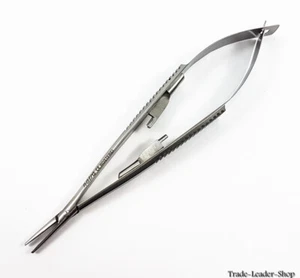 Castroviejo Needle Holder Straight / Curved with lock surgical suture 3 sizes - Picture 1 of 16