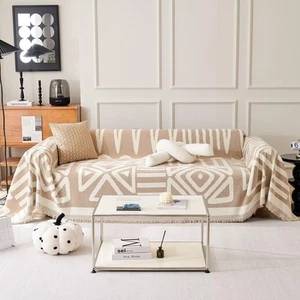 Boho Couch Cover Sofa Covers, Chenille Couch Covers for Sectional Sofa - Anti... - Picture 1 of 9