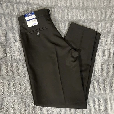 IZOD Kids Flat Front Stretch Black Dress Pants Size 18 New With Tags - Image 1 of 4