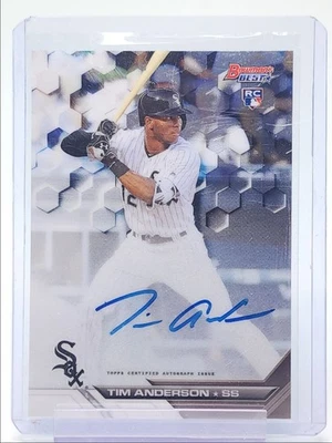 Tim Anderson 2016 Bowman's Best of 2016 novato autógrafo radiocontrol automático Q4408 Foto 1 de 2