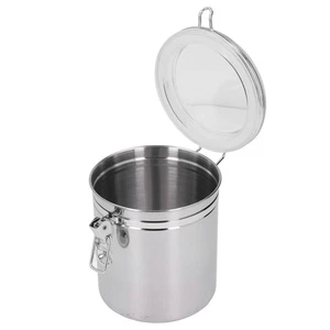 Dried Fruit & Powder Storage Canister 1600ml Stainless Steel Airtight Container - Bild 1 von 12