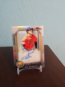 2025 Topps Finest George Springer 10th Anniversary Rookie Cup Auto 11/50 -Astros - Picture 1 of 3