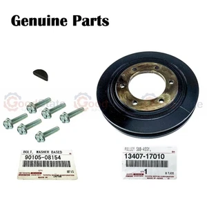 Genuine LandCruiser HDJ81 HDJ80 1HD T Crank Harmonic Balancer AC Pulley Kit - Picture 1 of 7