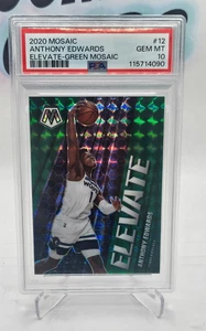 2020 Mosaic Elevate Green #12 Anthony Edwards PSA 10 Rookie - Bild 1 von 2