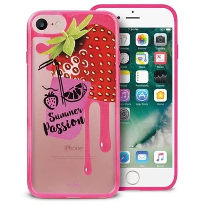 Puro Cristallo Cover Custodia Fragola Rigida Protettiva per Apple IPHONE 7 8 Se - Immagine 1 di 2