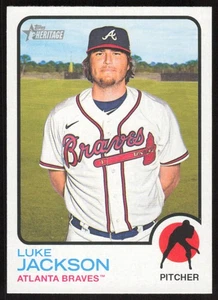 2022 Topps Heritage Luke Jackson #601 Atlanta Braves - Picture 1 of 2