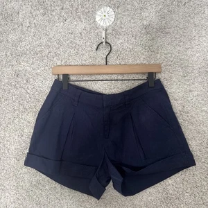 Joie Leinen Shorts mit Bündchen Größe 4 dunkelblau Taschen leicht Sommer Küste - Bild 1 von 10