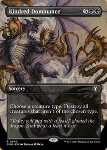 MTG Kindred Dominance - Foil - Borderless NM-Mint Commander Masters - Bild 1 von 1