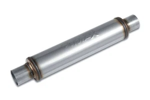 Street Max - SM10426 4" Round Body Muffler - 2.5" Center In / 2.5" Center Out - Picture 1 of 4