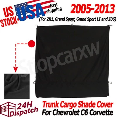 For Chevrolet CORVETTE C6 2005-2013 Rear Trunk Security Cargo Shade Cover 2009 Foto 1 de 4