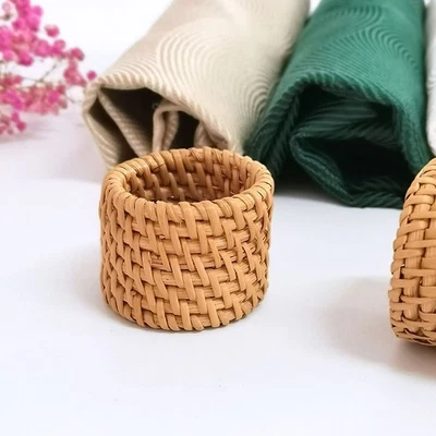  2 Pcs Anelli Portatovaglioli Per Fibbia Del Tovagliolo Riutilizzabile - Immagine 1 di 4