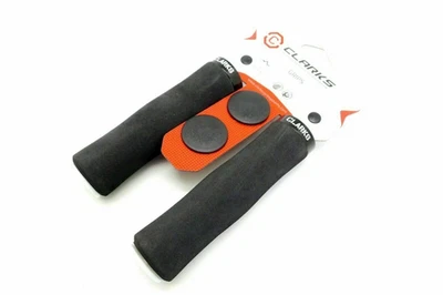 Clarks CLO-224 Lightweight Neoprene Foam MTB / Hybrid Lock-On Grips - Black - Image 1 of 4