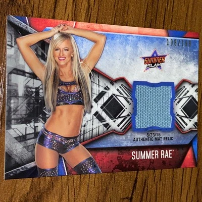2017 Topps WWE Summerslam Summer Rae #MR-SR Mat Relic /199 - Image 1 of 2