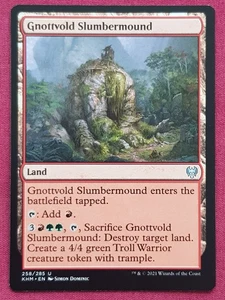 Magic The Gathering KALDHEIM GNOTTVOLD SLUMBERMOUND land card MTG - Imagen 1 de 2