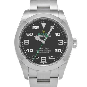 ROLEX Air King 116900 Black Case Size 40×40mm Men's Used Watch #412318 - Picture 1 of 6