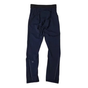 Lululemon Leggings Mens Small Blue Tight Reflective Pull On Crop Gym Outdoor - Picture 1 of 9