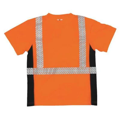 Camiseta Kishigo Unisex Manga Corta Alta Visibilidad Lados Negros, Poliéster, Naranja, M Foto 1 de 2