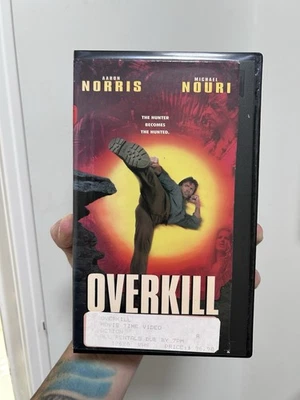 Overkill VHS Tape 1996( Vidmark Entertainment) Aaron Norris Action Movie HTF OOP - Image 1 of 4