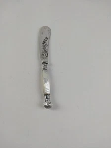 Perlmutt Buttermesser von A&D Silber gemarkt mit Muster # RP50730 - Bild 1 von 17