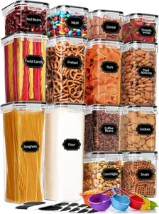 14 Pack Airtight Food Storage Containers for Kitchen Pantry Organization and ... - Picture 1 of 7