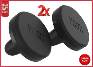 Car Phone Mount Holder Magnetic Air Vent In Car Mobile Phone Cradle 2-Pack YOSH - Picture 1 of 6