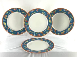 Set of 4 Villeroy & Boch Desco Citta & Campagna Dinner Plates 10 1/2" EUC - Picture 1 of 9