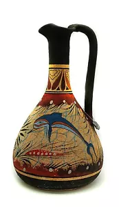 Minoische Vase Keramik Oinochoe Delfin und Seestern Fresco Knossos 9,45 Zoll - Bild 1 von 4