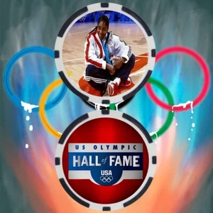 Teresa Edwards Basketball Olympian Collectible Poker Chip Button - Picture 1 of 2