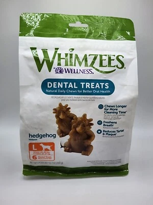 Masticables dentales naturales sin granos WHIMZEES de Wellness Hedgehog para perros 6 unidades Foto 1 de 4