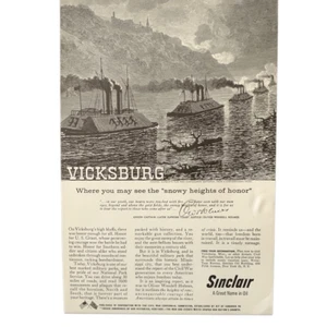 Pubblicità Pubblicità Vintage 1960 Sinclair Oil Vicksburg Snowy Heights - Foto 1 di 4
